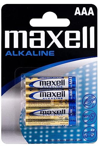 Maxell - Pile Alcaline - AAA x 4 - Long Lasting Power (LR03)