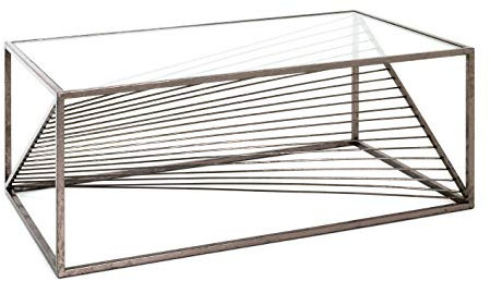 HAKU Möbel Couchtisch, Metall, Bronze, T 60 x B 100 x H 40 cm