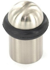 Securit Brushed Nickel Concealed Fix Door Stop - 30mm