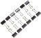 Wedo 06421415 Carton de 12 Pince à documents 15 mm Noir