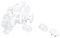 sourcing map 20Pcs White Plastic 2 Terminals Flat Plugs Protector Safety Socket Cover