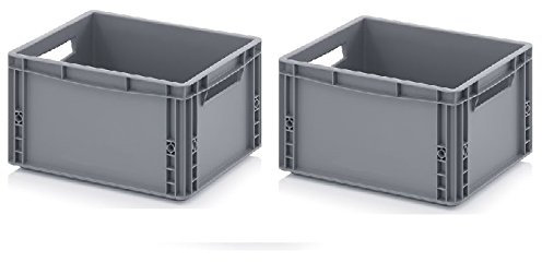 2x Eurobehälter 40 x 30 x 22 inkl. gratis Zollstock * 2er Set