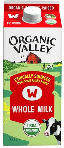 Organic Valley, Organic Whole Milk, 64 Oz (Half Gallon)