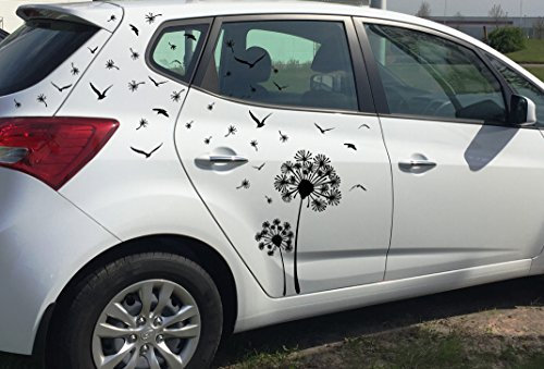 Unbekannt ***NEU***Autoaufkleber/Seitendekor Pusteblume inkl. Vogelschwarm