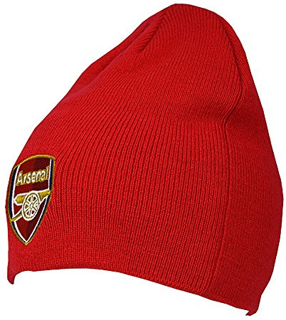 Unisex Mütze / Strickmütze mit Arsenal FC Design (Einheitsgröße) (Rot)