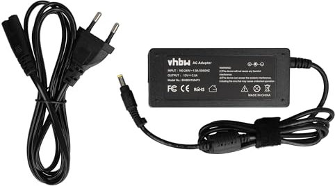 vhbw 1x alimentatore compatibile con Asus Eee PC 900SD, 1000XP, 1000H, 1000, 1000HA, 900a, 900hd, 900ha, 1002HA, 900 notebook, 42 W