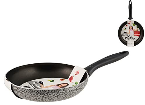 Home Salt N'Pepper Padella in Alluminio, Rivestimento Antiaderente, 24 cm