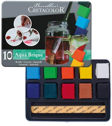 CRETACOLOR 415 10 – aqua brick colour blocks – 10 colours