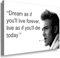 Julia-Art - Bilder James Dean Leinwandbild Porträt Zitat Quotes Schwarz-Weiß Kunstdruck 61 x 41 cm Wandbild XXL Kailrahmenbild Fertigbild SW05-6