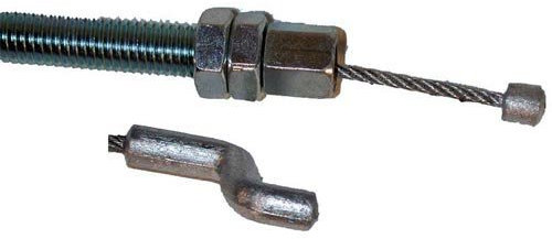 Câble de soulèvement plateau de coupe pour CASTELGARDEN modèles TC102/122 jusque 2000.Remplace origine: 82004600/0. L câble : 775 mm,L gaine: 730 mm