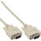 InLine 20281 Cavo VGA, Sub-D 15Pin Maschio a Sub-D 15Pin Maschio, 3 m, Beige