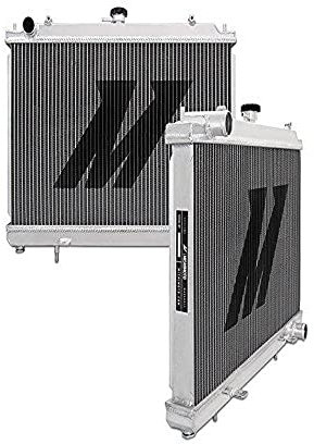 Mishimoto MMRAD-S14-95SRX Performance Aluminium Radiator X-Line Compatible With Nissan 240sx SR20 1995-1998 Silver