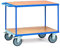 Fetra Transportgeräte mtpic2403 F 500 Regal Wagen mit Tablett, 2 rechteckig, 270 mm, 900 mm, 1200 mm x 800 mm Plattform, 200 mm Rollen Durchmesser