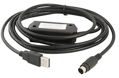 sourcing map 2.5M PLC Programming Cable USB-SC09-FX Cable for Mitsubishi MELSEC PLC Programming USB to RS422 Adapter