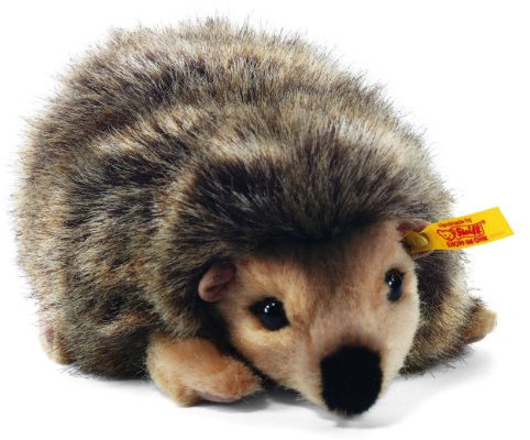 Steiff Joggi Igel - 16 cm - Kuscheltier für Kinder - weich & waschbar - braun meliert (070792)