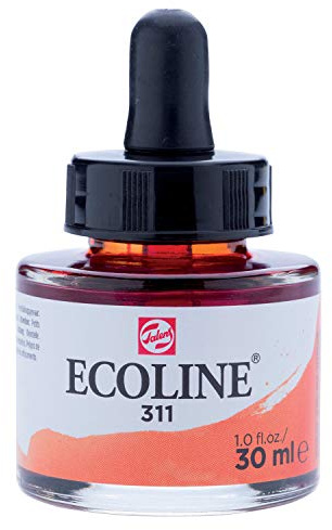 ECOLINE - PAINTING & DRAWING LIQUID WATERCOLOUR INK - VERMILION 30ml