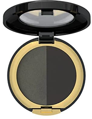 Eyebrow & Eyeliner Compact Duo | être belle Cosmetics 350-01 Grey and Black