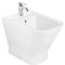 Roca,The Gap,SQUARE - Bidé compacto adosado a pared sin tapa,Blanco,350mm x 540mm x 400mm,A357477000