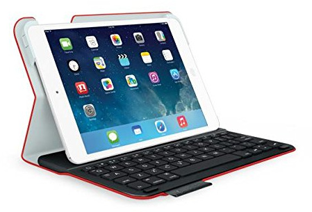 Logitech 920-006141 Schutzhülle für Tablet (Rückenlehne, Apple, Apple iPad mini Apple iPad mini mit Retina-Display, 20,1 cm (7,9 Zoll), 285 g, Rot)