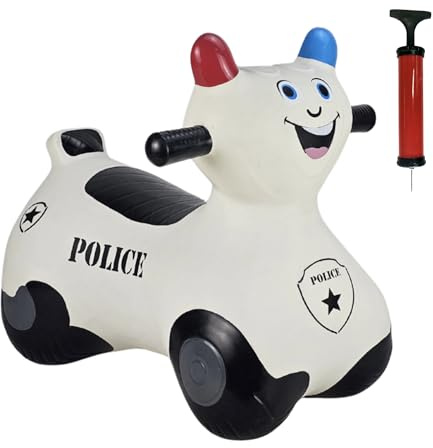 Happy Hopperz Police Bike (White)