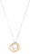 Amor Kette mit Anhänger 925 Sterling Silber Damen Halsschmuck, 50 cm, Tricolor, Ring, Kommt in Schmuck Geschenk Box, 9618675