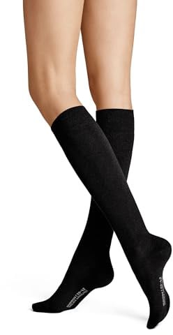 Hudson Damen Kniestrümpfe Relax Woolmix Clima druckfrei