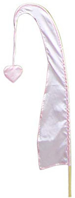 Bali-Fahne, Polyester, hellrosa, 120 cm