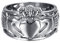 HAMANY Schmuck Edelstahl Herren Ring mit Claddagh,Keltisch Knoten Ewigkeit Design,Größen 70 (22.3)