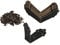 20PCS Metal Vintage Embossing Decorative Chest Case Box Table Leg Corner Guard Edge Cover Brackets Bronze Tone