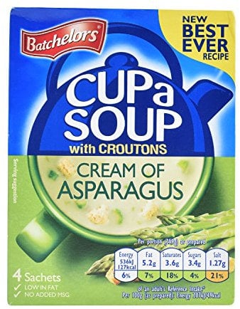 Batchelors Cup a Soup Cream of Asparagus with Croutons, 117g