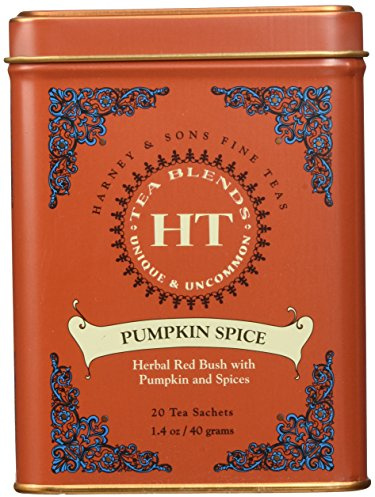 Harney & Sons Pumpkin Spice Rooibos Tea 20 ct Sachet Tin