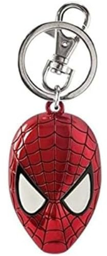WTT Porte-Clés Spiderman Tête Coloré Metallique, 5cm, Rouge