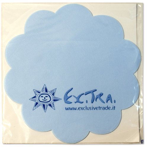 EX.TRA. Sottopiatti azzurri in TNT 35 cm, 10 pz, Blu, Riutilizzabili, Adatti per il forno, Resistenti agli oli e ai prodotti chimici, Flessibili, Tinta unita, Plastica, Semplice, Piatto