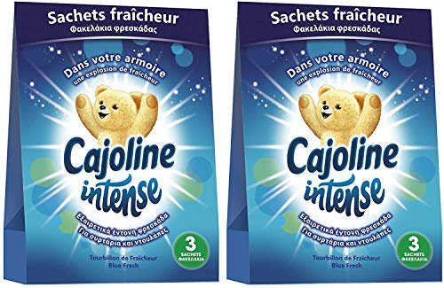 Cajoline Intense Sachets Fraîcheur Printanière pour l'Armoire 6 Sachets (Lot de 2x3 Sachets)