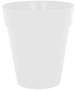 Artevasi Capri High, Vaso alto rotondo in plastica, 56cm, colore bianco