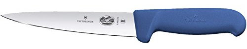 Victorinox 5.5602.16 Couteau à Saigner Fibrox 16cm Acier Inoxydable, Bleu, 30 x 5 x 5 cm