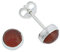 Ohrstecker 925 Silber Karneol orange roter Stein Edelstein Ohrringe echt Silber Damen Sterling Silber Stecker Geschenk(MOS-038-16)