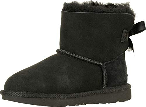 UGG Mini Bailey Bow Ii, Stivali Classici Unisex - Bambini e ragazzi, Nero, 23.5 EU