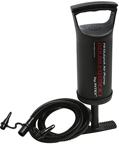 Intex Double Quick 1 Hand Pumpe - Luftpumpe - 29 cm - Mit 3 Düsenaufsätze