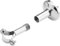 Nicoll 93013 Collier Fixation reglable d16 425005, Argent