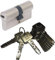 ABUS EC550 Profil-Doppelzylinder Länge (a/b) 35/45mm (c=80mm) mit 10 Schlüssel