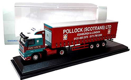 Oxford Diecast Scania 143 40ft Curtainside - Pollock
