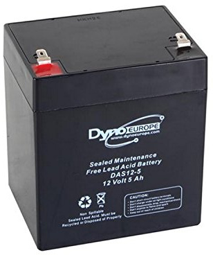 Dyno Europe DAS12-5 Blei-Akku 12 V-5 mAh 90 x 70 x 107 mm, 1 W, 1 V