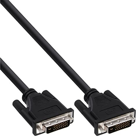 InLine 20637 Cavo DVI-D 24+1 Maschio a DVI-D 24+1 Maschio, Dual Link, 5M Nero