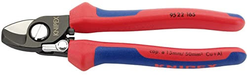 Knipex 09448 165mm Copper or Aluminium Only Cable Shear with Sprung Heavy Duty Handles