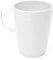 Harfield White Beakers Mugs (Pack of 4, 280ml) Lightweight Virtually Unbreakable Polycarbonate Plastic