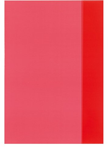 10 Herlitz Heftumschläge/Hefthüllen DIN A4 / Farbe: transparent rot