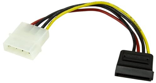 StarTech.com Cavo Adattatore di alimentazione a SATA 4, Connettore interno alimentazione SATA a 4 pin da 15 cm