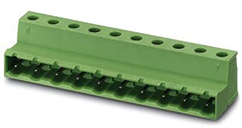 PHOENIX CONTACT GIC 2,5/9-ST-7,62 Leiterplattengrundleiste, 2.5mm² Nennquerschnitt, 9 Anschlüsse, GIC 2,5/..-ST Artikelfamilie, 7.62mm Rastermaß, Grün, 50 Stück