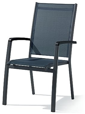 Sieger Bodega 925/G-SG Robuster Stapelsessel aus hochwertigem Aluminium in eisengrau